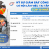KỸ SƯ GIÁM SÁT CÔNG TRÌNH THU NHẬP 30 MAN– TẬP ĐOÀN XÂY DỰNG TOP 10 NHẬT BẢN